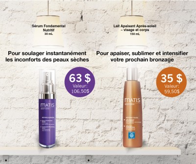 Sérum et Lait Matis