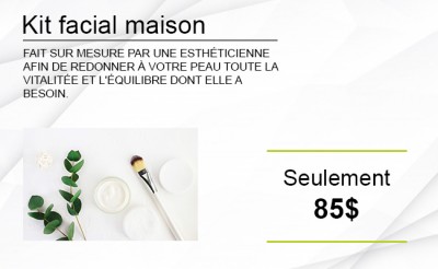 Kit facial pour la maison