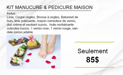 KIT MANUCURE & PEDICURE MAISON